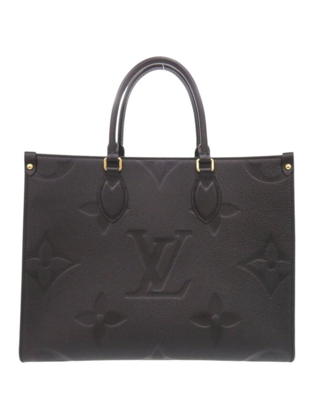 Louis Vuitton on the Go MM Monogram Empreinte Noir 2-Way Tote Black